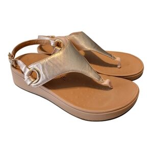 Vionic Women's Sandals in Metallic Rose Gold
